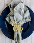 Butterfly Handwoven Iraca Napkin Ring