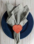 Heart Handwoven Iraca Napkin Ring