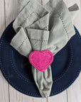 Heart Handwoven Iraca Napkin Ring