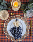 Orchid Handwoven Iraca Napkin Ring
