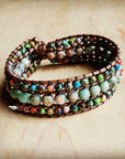 Impression Jasper Woven Bracelet-Multi Colored 805m