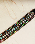 Impression Jasper Woven Bracelet-Multi Colored 805m