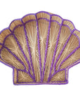 Shell Charm Handwoven Iraca Decorative Tray
