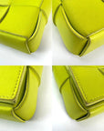 BOTTEGA VENETA Intrecciato Mini Cassette Lime Green Lambskin Crossbody Bag