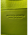 BOTTEGA VENETA Intrecciato Mini Cassette Lime Green Lambskin Crossbody Bag