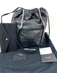 Saint Laurent Lambskin Teddy Drawstring Sac Bucket Bag