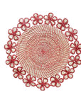 Plumeria Handwoven Iraca Placemat