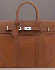Brunello Cucinelli men's brown leather TRAVEL BAG ITALY