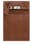 Brunello Cucinelli men's brown leather TRAVEL BAG ITALY