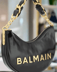 Balmain 1945 Soft Moon Bag