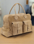 Brunello Cucinelli Men's Suede Travel Bag