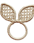 Easter Bunny Ears Handwoven Iraca Napkin Ring