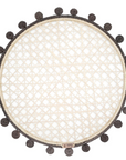 Pom-Edge Handwoven Iraca Placemat