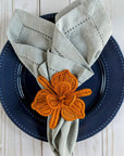 Thanksgiving Orchid Handwoven Iraca Napkin Ring