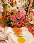 Thanksgiving Orchid Handwoven Iraca Napkin Ring