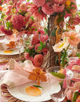Thanksgiving Orchid Handwoven Iraca Napkin Ring