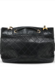 Chanel Lambskin Black Quilted Shoulder Bag 0 Series