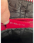 Christian Dior Lambskin Cannage Large Red Lady Dior Shoulder Bag