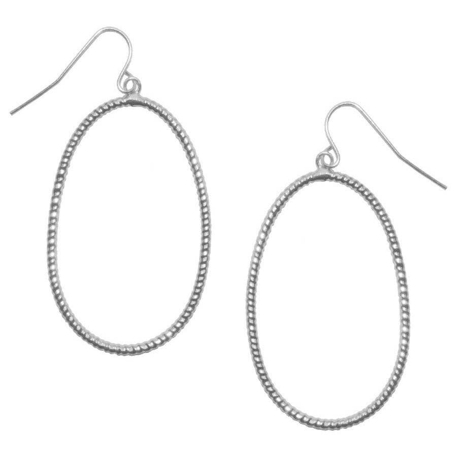 Karine Sultan Minimalist Oval Dangle Earrings