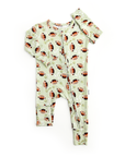 Gigi + Max Bamboo Madden Football Zip Pajamas