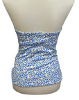 Draper James Detachable Straps Blue Floral Swim Top