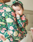 Jolie Floral Ruffle Zip One Piece