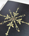 s.e. hagarman Swanky Snowflake Holiday Greeting Card