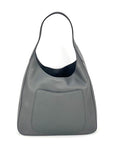 Prada Vitello Daino Grey Hobo Bag