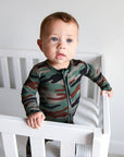 Bamboo Baby Pajama Sleepies Little Baby Zip Camo