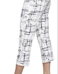 Compli K Black/White Abstract Capri 33903