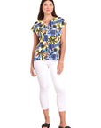 FOIL Roll With It Tee Top  7502