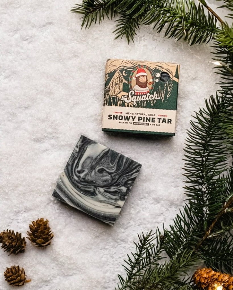 Dr. Squatch Snowy Pine Tar Bar Soap