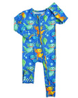 Gigi and Max Archie Axolotl Zip Onesie