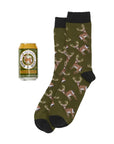 Buck A Beer Beer Can Socks