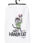 Happy Hanuk-Cat Tea Towel