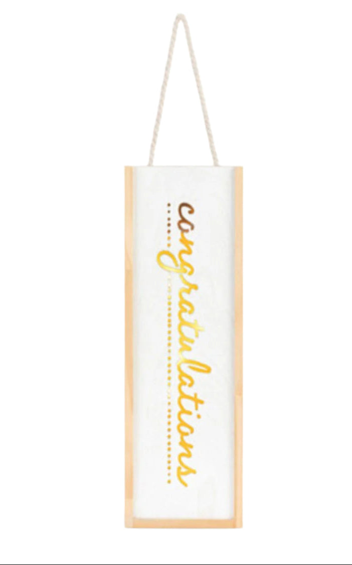 Congratualtions Wine Caddy Lantern