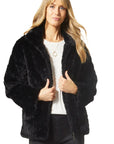 Coco + Carmen Harper Faux Fur Zip-Up Coat 2339080