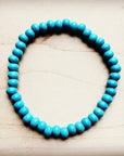 Boho Beaded Turquoise Stretch Bracelet