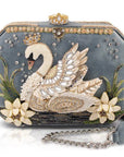 Mary Frances Swan Princess Shoulder Handbag