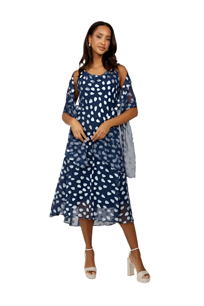Compli K Dress & Shawl 50115