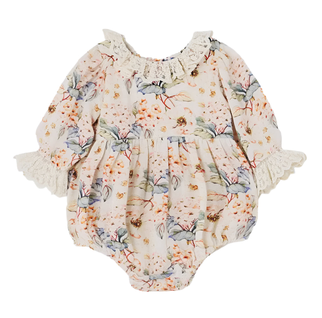Tesa Babe Vintage Floral Linen Bodysuit