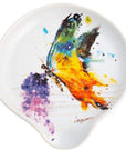 Dean Crouser Butterfly Stoneware Spoon Rest