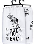 Hut Hut Eat! Tea Towel