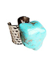 Turquoise Chunk on Cuff Ring
