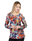 Variations Autumn Floral Splash Top V7780