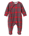 Tesa Babe Christmas Plaid Bamboo Romper