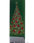 Flatyz Gold Christmas Tree on Green Candle