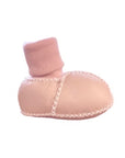 Baby Girl Powder Pink Sheepskin Booties