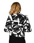 Frank Lyman Black And White Abstract Jacket 236220