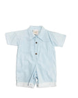 Blue Baby Boy Romper